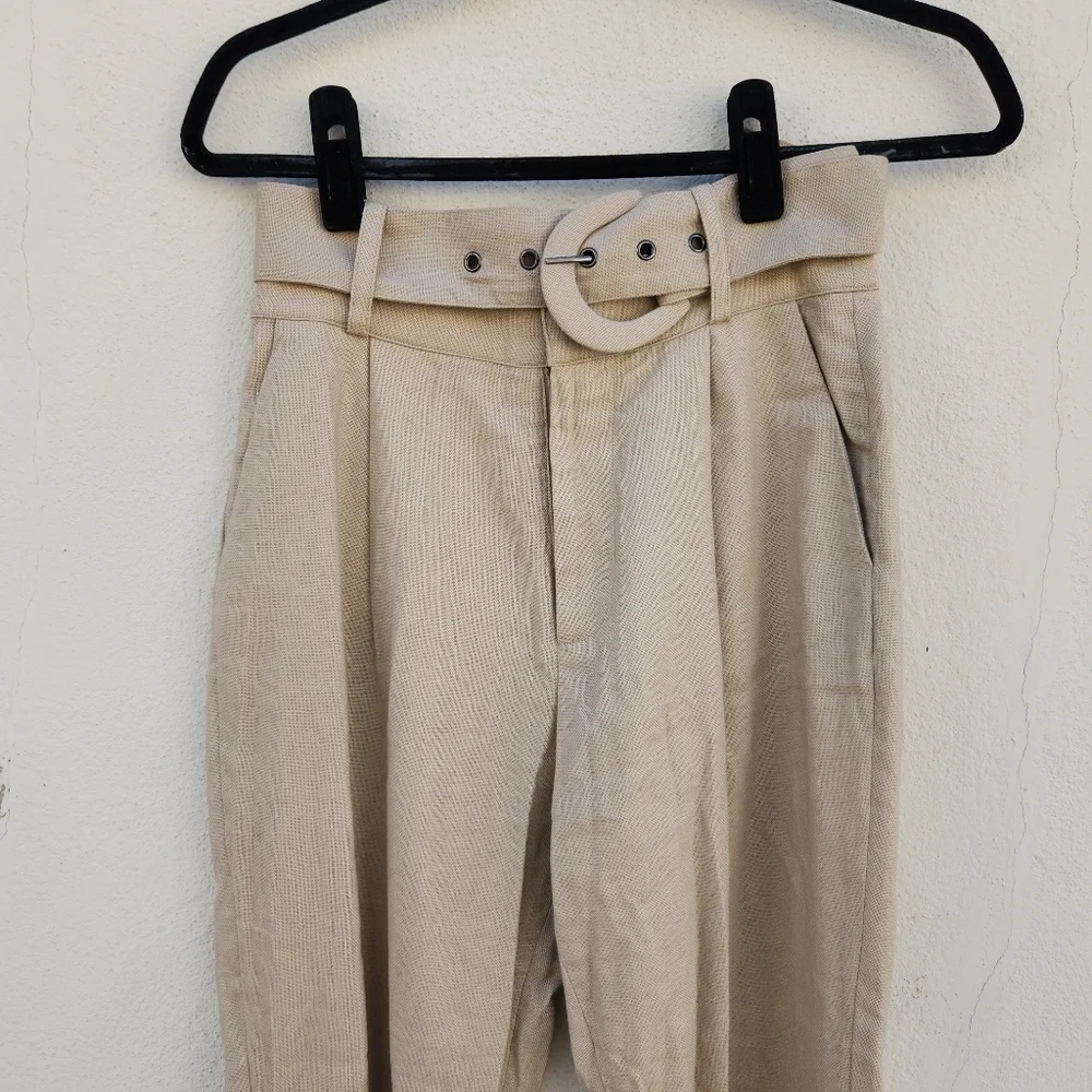 Anine Bing Elyse Trouser in Oat